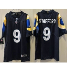 Men's Los Angeles Rams #9 Matthew Stafford Limited Navy Rivalries Vapor Jersey