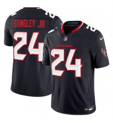 Men's Houston Texans #24 Derek Stingley Jr. Navy 2024 Vapor F.U.S.E. Limited Football Stitched Jersey