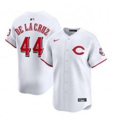 Men's Cincinnati Reds #44 Elly De La Cruz White 2025 Home Limited Stitched Baseball Jersey