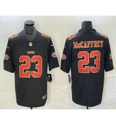 Men's San Francisco 49ers #23 Christian McCaffrey Black Red 2021 Vapor Untouchable Stitched Limited Jersey Men's San Francisco 49ers #23 Christian McCaffrey Black Red 2021 Vapor Untouchable Stitched Limited Jersey