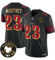 Women's San Francisco 49ers #23 Christian McCaffrey Black Rivalries 2026 F U S E Vapor Untouchabl Limited Stitched Football Jersey