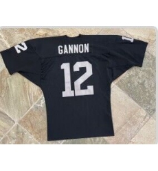Men's Nike Oakland Raiders #12 Gannon Black Jersey 