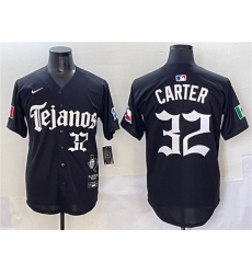 Men's Texas Rangers #32 Evan Carter Black Mexico 2025 Vapor Premier Limited Stitched Baseball Jersey