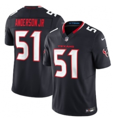 Men's Houston Texans #51 Will Anderson Jr. Nike Navy Vapor F.U.S.E. Limited Jersey Men's Houston Texans #51 Will Anderson Jr. Nike Navy Vapor F.U.S.E. Limited Jersey
