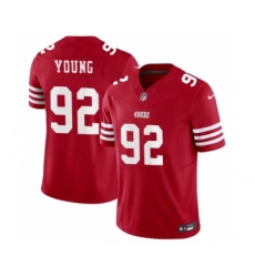 Men's San Francisco 49ers #92 Chase Young Red 2023 F.U.S.E. Football Stitched Jersey