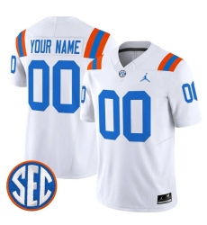 Men's Florida Gators ACTIVE PLAYER Custom White F.U.S.E. 1960s Throwback Vaport Limited Stitched Jersey