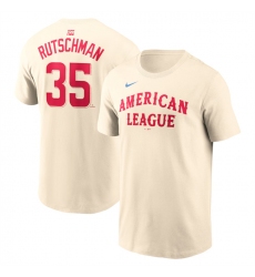 Men's American League #35 Adley Rutschman Cream 2024 All-Star Name & Number T-Shirt