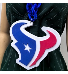 Houston Texans Fan Chain, NFL fans, Team Logo Big necklace,  large  pendant, Medal gift clothing tag Accessories