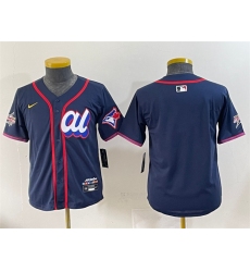 Youth American League Toronto Blue Jays Blank Navy 2025 All-Star Edition Limited Stitched Baseball Jersey