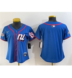 Women's National League St. Louis Cardinals Blank Blue 2025 All-Star Edition Limited Stitched Baseball Jersey(Run Small)