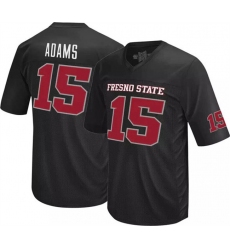 Men's Fresno State Bulldogs #15 Davante Adams Black Stitched Game Jersey