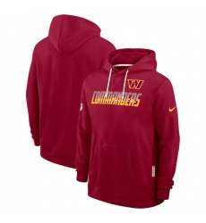 Men's Washington Commanders Burgundy Sideline Standard Issue Top Prospect Dri-FIT Hoodie