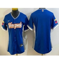 Women's Venezuela Blank Blue 2026 World Baseball Classic Cool Base Jersey