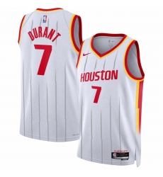 Men's Houston Rockets #7 Kevin Durant White 2026-27 Association Swingman Stitched Jersey