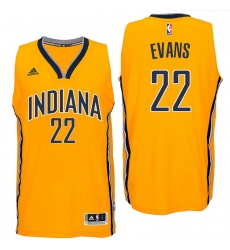 Indiana Pacers #22 Jeremy Evans 2016 Alternate Gold New Swingman Jersey