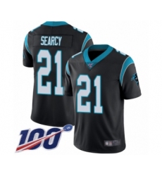Men's Carolina Panthers #21 Da'Norris Searcy Black Team Color Vapor Untouchable Limited Player 100th Season Football Jersey