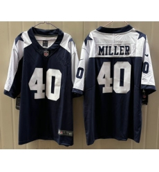 Men's Dallas Cowboys #40 Von Miller Limited Navy Alternate Jersey