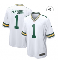 Men's Green Bay Packers #1 Micah Parsons Nike White Limited Jersey