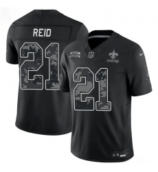 Men's New Orleans Saints #21 Justin Reid Black F.U.S.E. 2026 Salute to Service Limited Football Stitched Jersey
