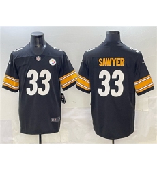 Men's Pittsburgh Steelers #33 Jack Sawyer Black 2025 Vapor Limited Football Stitched Jersey