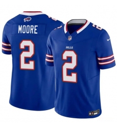 Men's Buffalo Bills #2 D.J. Moore Blue 2026 F.U.S.E. Vapor Untouchable Limited Football Stitched Jersey