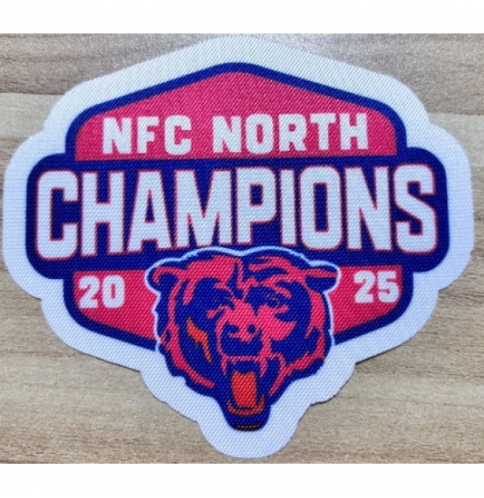 Chicago Bears 2025 AFC West Division Champions Patch II Biaog