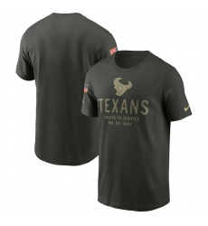 Men's Houston Texans Forest Green 2025 Salute to Service Sideline Primary Edge Dri-FIT T-Shirt