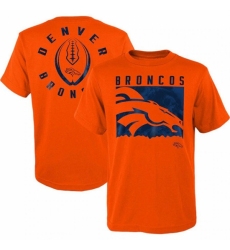 Men's Denver Broncos Orange Preschool Liquid Camo Logo T Shirt