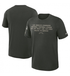Men's Los Angeles Chargers Dark Green 2025 Salute to Service Sideline Slub Dri-FIT T-Shirt