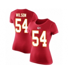 Football Women's Kansas City Chiefs #54 Damien Wilson Red Rush Pride Name & Number T-Shirt