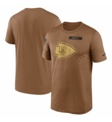 Men's Kansas City Chiefs 2023 Brown Salute To Service Legend Performance T Shirt
