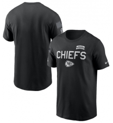 Men's Kansas City Chiefs Black 2026 Salute to Service Sideline Dri-FIT T-Shirt