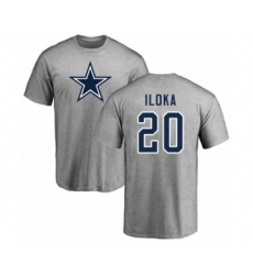 Football Dallas Cowboys #23 Darian Thompson Navy Blue Name & Number Logo Long Sleeve T-Shirt