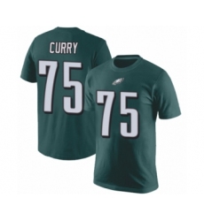 Philadelphia Eagles #75 Vinny Curry Green Rush Pride Name & Number T-Shirt