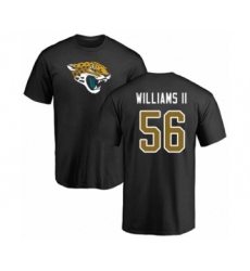 Football Jacksonville Jaguars #56 Quincy Williams II Black Name & Number Logo T-Shirt