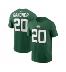 Men's New York Jets #20 Ahmad Gardner 2022 Green Name & Number T-Shirt