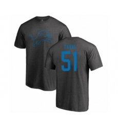 Football Detroit Lions #51 Jahlani Tavai Ash One Color T-Shirt