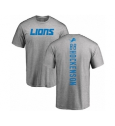 Football Detroit Lions #88 T.J. Hockenson Ash Backer T-Shirt