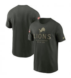 Men's Detroit Lions Forest Green 2025 Salute to Service Sideline Primary Edge Dri-FIT T-Shirt
