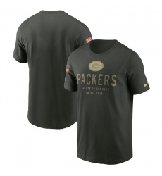 Men's Green Bay Packers Forest Green 2025 Salute to Service Sideline Primary Edge Dri-FIT T-Shirt