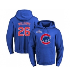Cubs #26 Billy Williams Blue 2016 World Series Champions Primary Logo Pullover MLB Hoodie