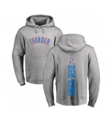 Basketball Oklahoma City Thunder #2 Shai Gilgeous-Alexander Ash Backer Pullover Hoodie