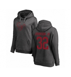 Football Women's Houston Texans #32 Lonnie Johnson Ash One Color Pullover Hoodie
