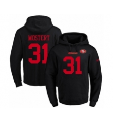 Football Men's San Francisco 49ers #31 Raheem Mostert Black Name & Number Pullover Hoodie