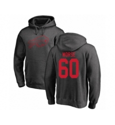 Football Buffalo Bills #60 Mitch Morse Ash One Color Pullover Hoodie