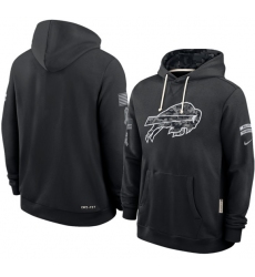 Men's Buffalo Bills Black 2026 Salute to Service Sideline Dri-FIT Pullover Hoodie