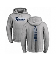 Football Los Angeles Rams #94 John Franklin-Myers Navy Blue Backer Pullover Hoodie