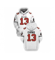 Men's Tampa Bay Buccaneers #13 Mike Evans 2021 White Pullover Football Hoodie