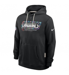 Men's Arizona Cardinals Black 2026 Crucial Catch Sideline Standard Issue Dri-FIT Pullover Hoodie