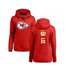 Football Women's Kansas City Chiefs #50 Darron Lee Red Backer Pullover Hoodie